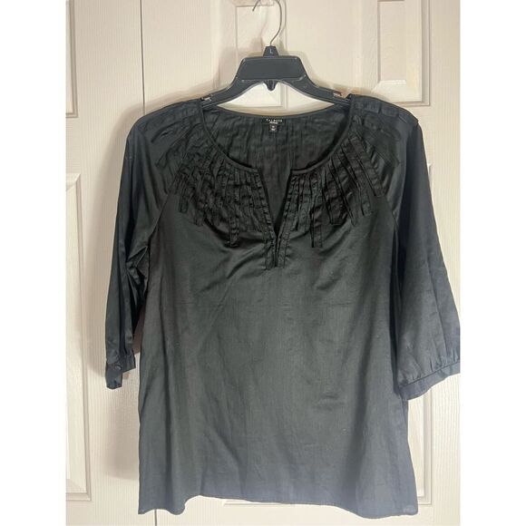 Talbots Womens Black Blouse Size M - Picture 1 of 4